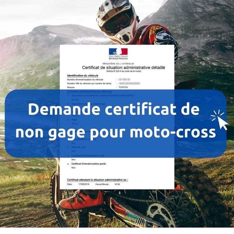 Certificat De Non Gage Pour Moto Cross T l charger Le PDF